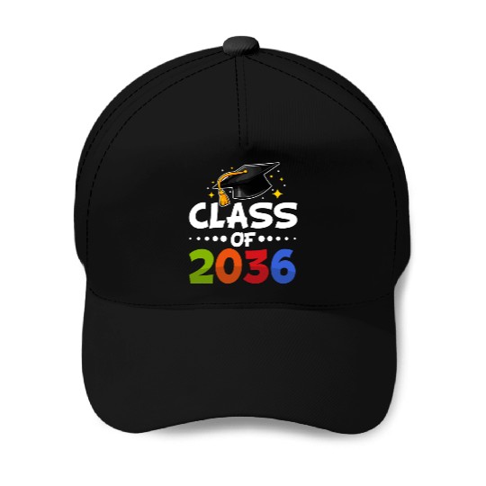 Back To School Kindergarten Kids Class Of 2036 Baseball Caps
