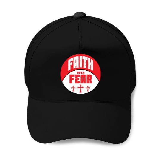 Faith Over Fear Love Jesus Christian Christmas Baseball Caps