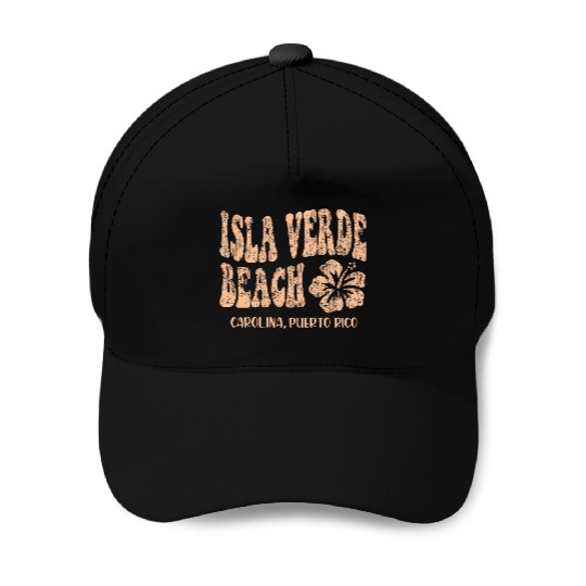 Isla Verde beach Carolina Puerto Rico Baseball Caps