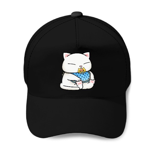 Cute White Baby Cat Baseball Caps