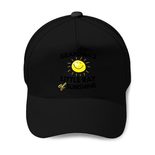 Grandma's Little Ray Of Sunshine Cute Baby Baseball Caps