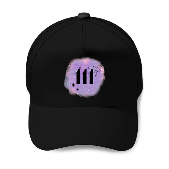 Angel Number 111 Numerology Lilac Baseball Caps