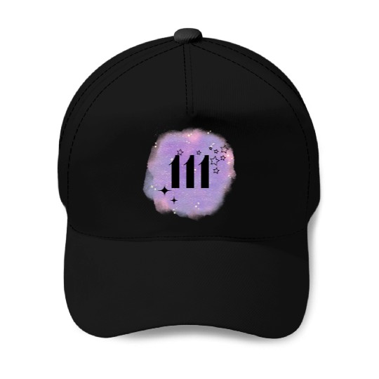 Angel Number 111 Numerology Lilac Baseball Caps