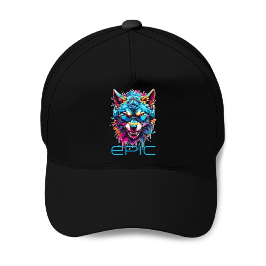 Epic Wolf Baseball Caps
