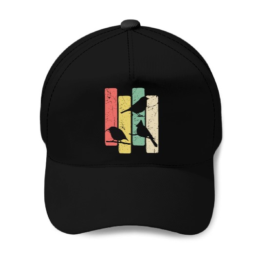 Birds Art Budgie Heron Sparrow Robin Hummingbird Baseball Caps