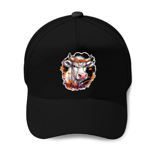 Kug Cow Halloween Cow Skull Cow Head Cows Baseball Caps