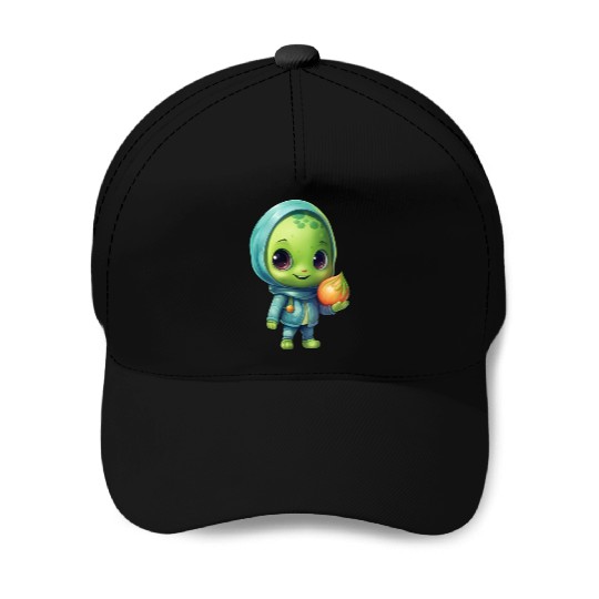 Sweet Alien Onion: Veggie Enchantment Baseball Caps