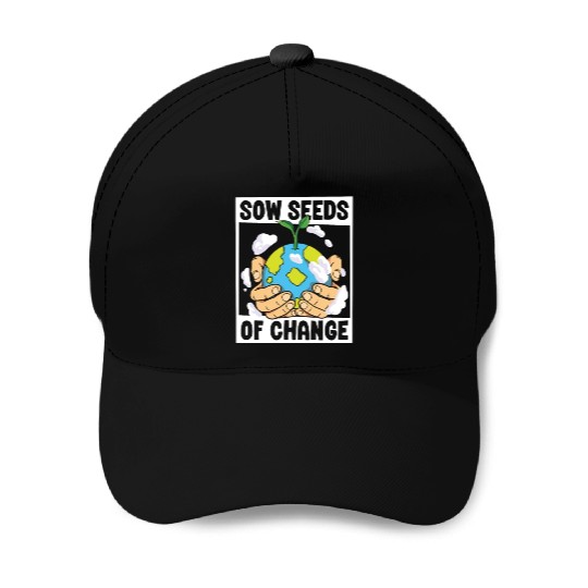 Climate Change Environmental Earth Day Planet Baseball Caps