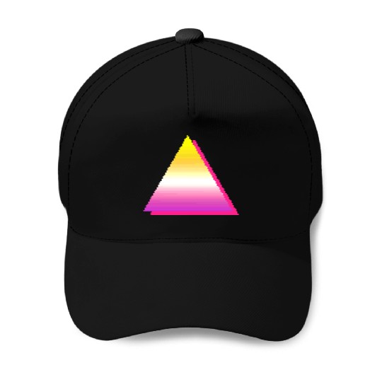 Retro triangle style 80s-90s. Baseball Caps
