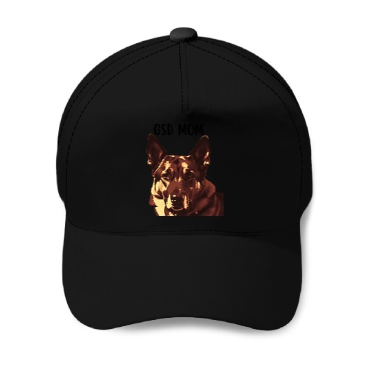 GSD mom dog lovers graphic Baseball Caps