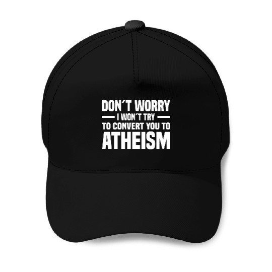 Atheism Skeptics Atheists Atheist Science Baseball Caps