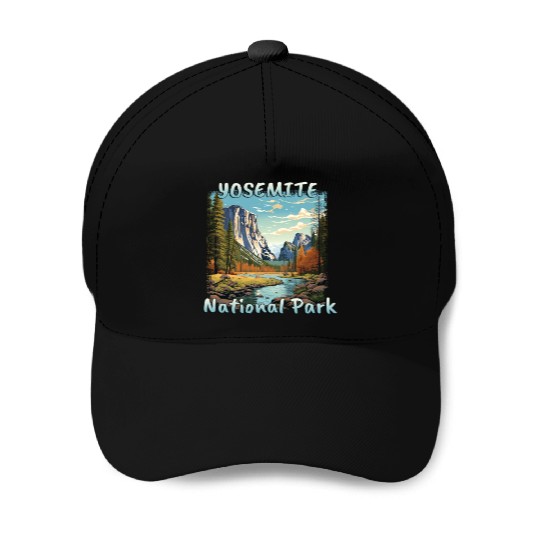 USA Yosemite National Park Sierra Nevada Colorful Baseball Caps