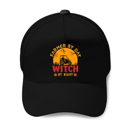 Farmer By Day Witch By Night Baseball Caps