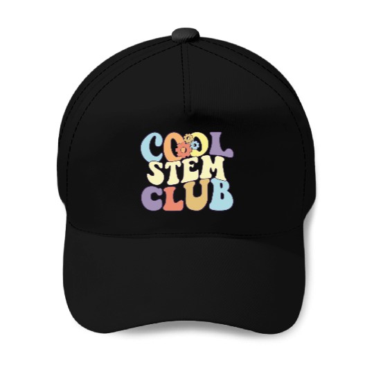 Cool STEM Club I Love Math Proud Stem Teacher Baseball Caps