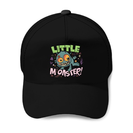 Little Monster: Playful Beast! Baseball Caps