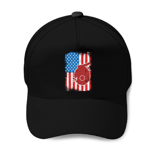 Patriotic US Beekeeper Baseball Caps