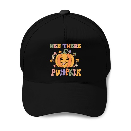 Hey There pumpkin Baseball Caps