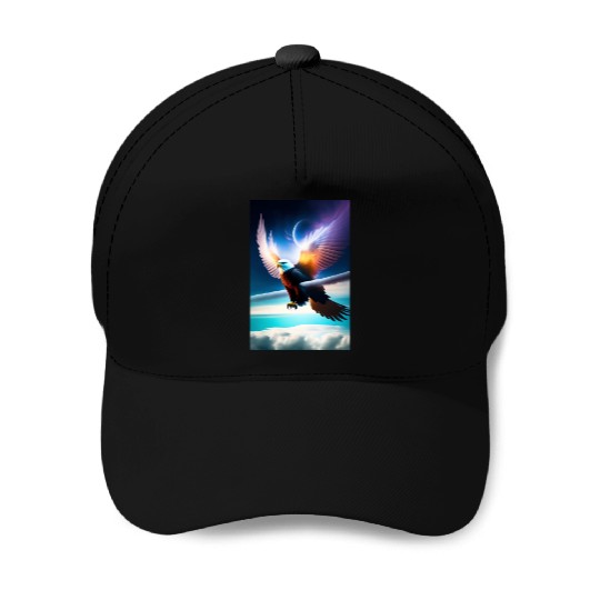 "Embrace Transformation: Crystal Eagle Design" Baseball Caps