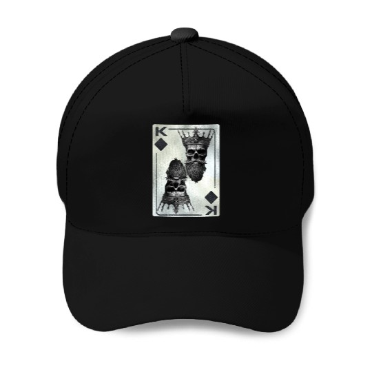 Diamont King Gothic Halloween Fan Card Game Baseball Caps