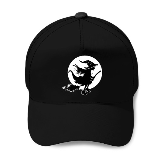 Witch Wizard Broom Halloween Baseball Caps