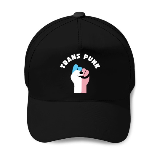 Trans Punk Transgender Pride Baseball Caps