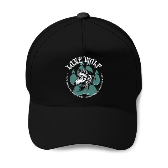 Lone Wolf Inspirational Leader Truther Quote Baseball Caps