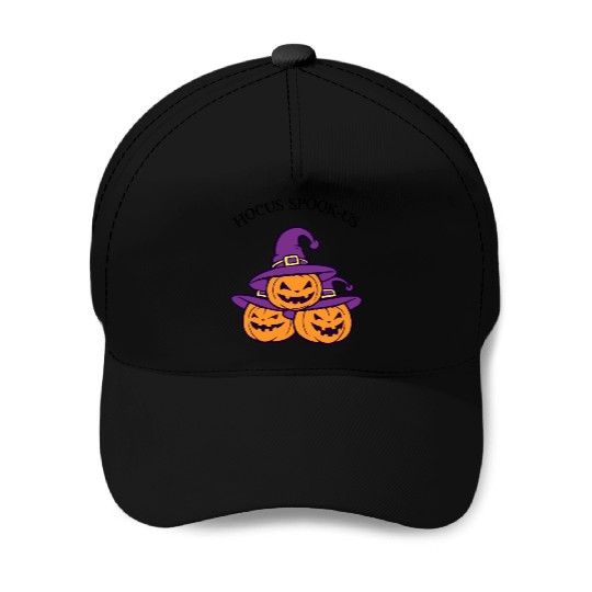 Hocus Spook-us: Witch Pocus Pumpkins Light Baseball Caps