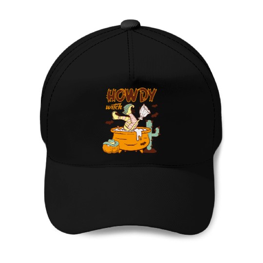 Howdy Witch Baseball Caps