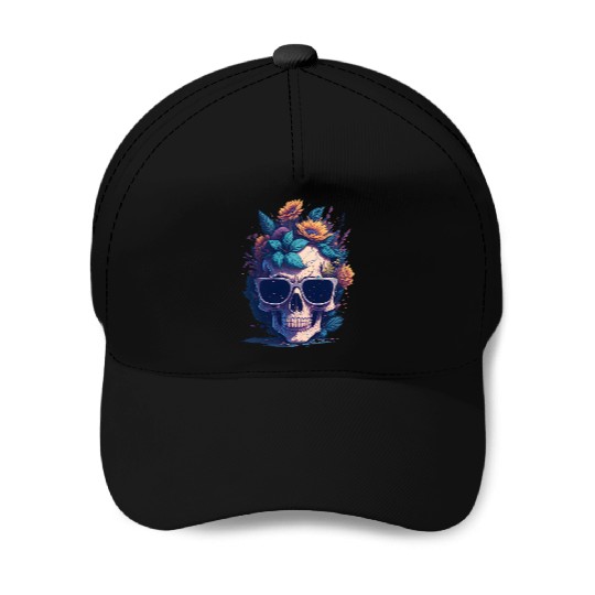 Floral Skull | C05 Baseball Caps