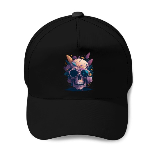 Floral Skull | C11 Baseball Caps