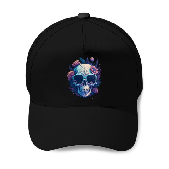 Floral Skull | C16 Baseball Caps