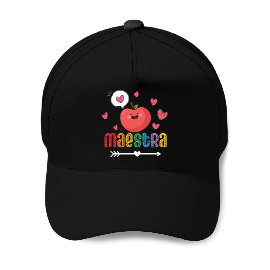 Maestra Bilingual Spanish Teacher team Baseball Caps