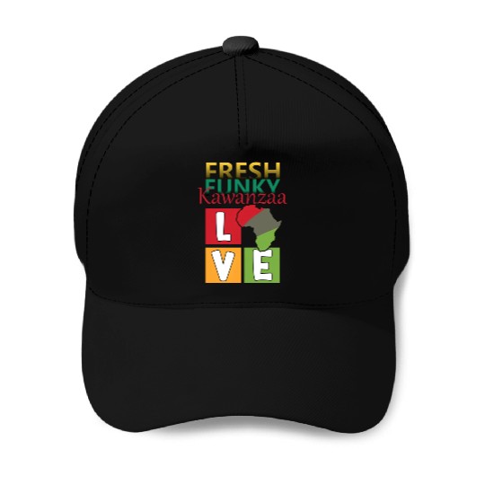 Kwanzaa Celebration with a Fresh Funky Twist Baseball Caps