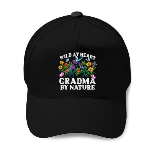 Grandma Wildflower Floral Nature Love Baseball Caps