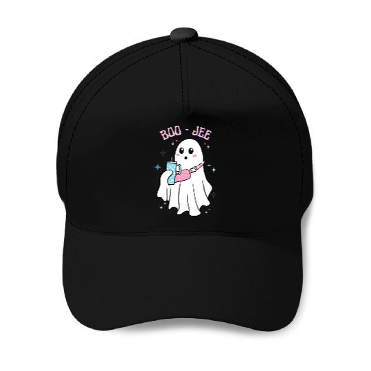 BOO-JEE Spooky Cute Ghost Halloween Costume Design Baseball Caps