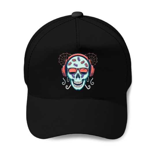 Skull Candy Halloween For Music Baseball Caps