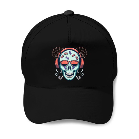 Skull Candy Halloween For Music Baseball Caps