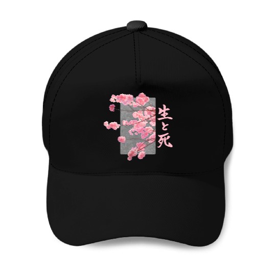 Cherry Blossom Life And Death SeiToShi Kanji Japan Baseball Caps
