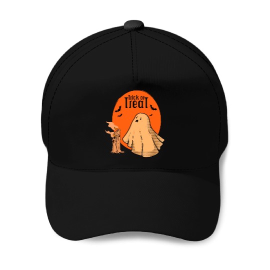 Trick or Treat halloween Ghost Baseball Caps
