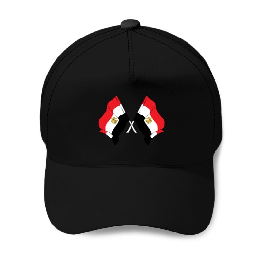 Two Egypt flags Baseball Caps