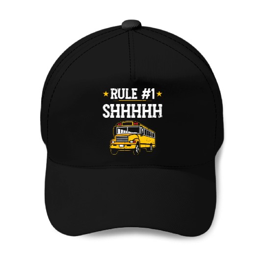 School Bus Monitor Aide Funny Bus Driver Baseball Caps