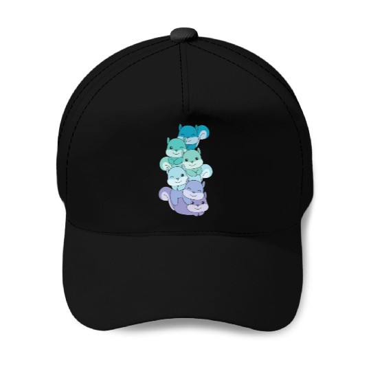 Neptunic Flag Pride Lgbtq Cute Squirrel Pile Baseball Caps
