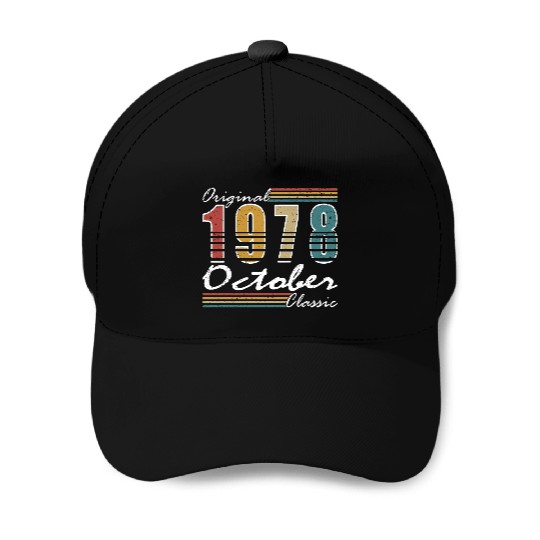 1978 vintage birthday year of birth 1978 gift Baseball Caps