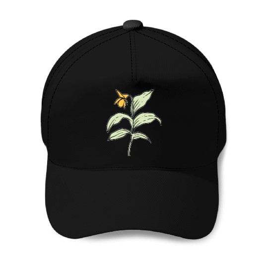 Yellow Orchid Plants Lover Gift Baseball Caps