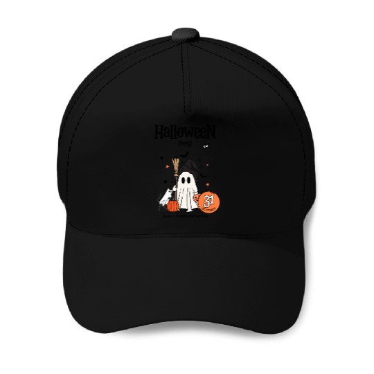 Boo-tiful Night: A Halloween Tale Baseball Caps