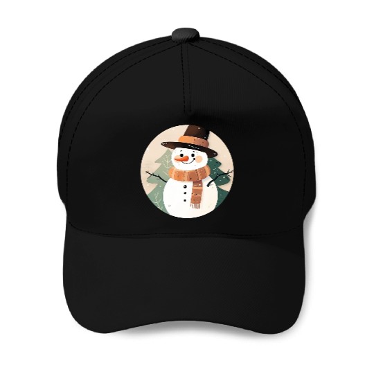 Snowman Baseball Caps