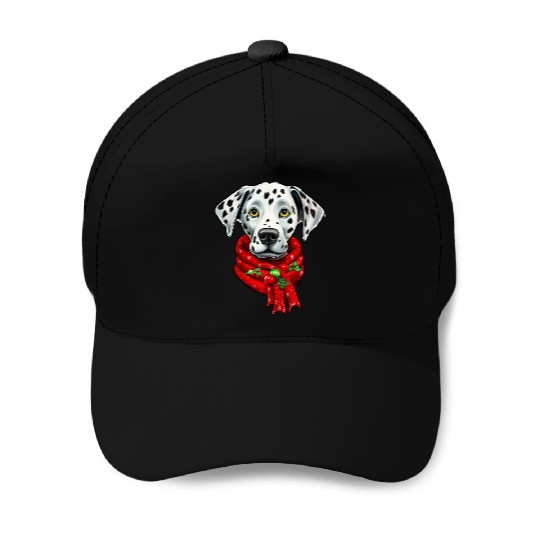 dalmatian christmas pet design Baseball Caps