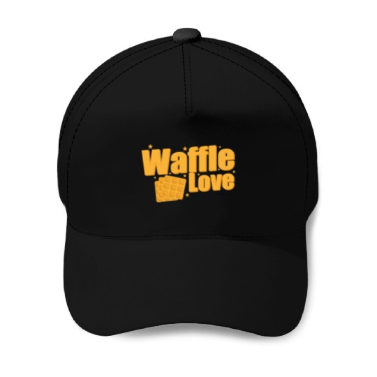 Waffle Love Snack Pastry Baker Baseball Caps