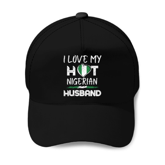 Nigerian Husband Proud Wife Baseball Caps