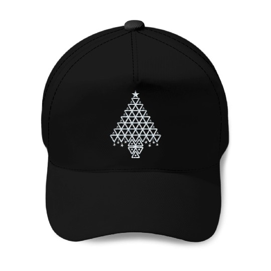 Silver Christmas Symbolic tree Baseball Caps
